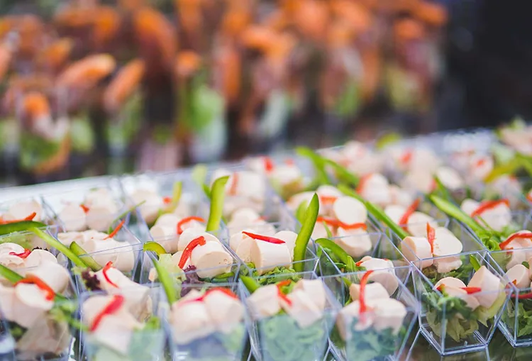 food catering shrimps